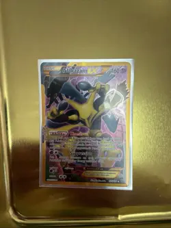 Pokemon TCG Alakazam EX Fates Collide 125/124 Full Art Secret Rare Card - Image 1