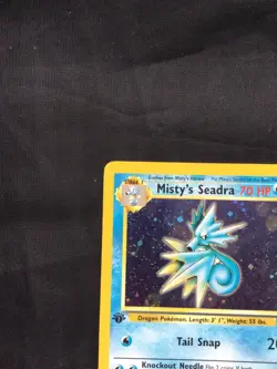 Pokemon Cards: Gym Heroes 1st Edition Rare Holo: Misty's Seadra 9/132 - Image 3