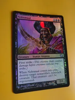 MTG Card. Nekrataal FOIL 9th Editon Human assassin. - Image 3