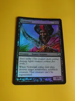 MTG Card. Nekrataal FOIL 9th Editon Human assassin. - Image 4