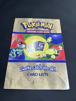 1999 Pokemon TCG - Wizards of the Coast Vintage Card Lists Theme Deck Inserts - Image 3