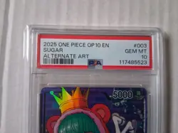 2025 One Piece EN OP10-003 Sugar PSA 10 Alternate Art Leader Card SP - Image 2