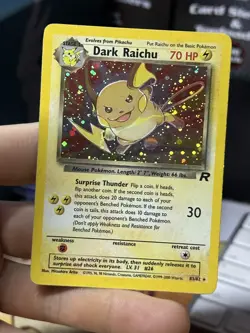 #3 Dark Raichu 83/82 Team Rocket 2000 Holo Rare WOTC Pokemon Card TCG - Image 3