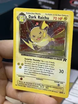 #3 Dark Raichu 83/82 Team Rocket 2000 Holo Rare WOTC Pokemon Card TCG - Image 4