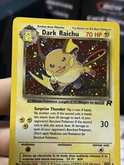 #3 Dark Raichu 83/82 Team Rocket 2000 Holo Rare WOTC Pokemon Card TCG - Image 5
