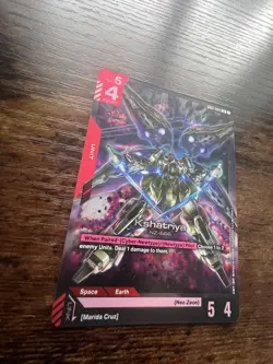 Kshatriya GD01-044 Pack Fresh LR+ Holo Foil Card English, Newtype Rising Gundam - Image 3