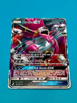 Hoopa Gx - Pokemon Team Up #96 - Ultra Rare Holo Card Near Mint Sun & Moon TCG - Image 2