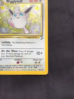 Pokemon Cards: Base Set 2 Rare Holo: Wiiglytuff 19/130 - Image 5