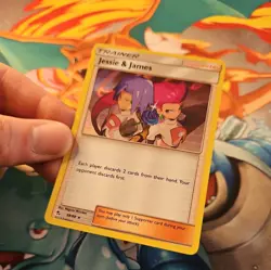 Pokemon Card Jessie & James 58/68 Holo Rare Hidden Fates Team Rocket TCG 2 - Image 5