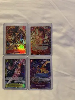 OP ONE PIECE ILLUSTRATION BOX VOL. 5 6 PROMO SET LOT OF 4 EXCLUSIVE CARDS - Image 1