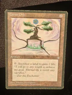 Mtg ❄ Zuran Orb ❄ Ice Age NM/LP Magic the Gathering 💥 Rare 💥 - Image 1