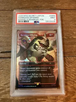 Harmless Offering (Rainbow Foil) Secret Lair Drop Foil Magic The Gathering PSA 9 - Image 1