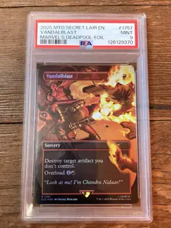 Vandalblast (1757) (Rainbow Foil) Secret Lair Drop Magic the Gathering PSA 9 - Image 1