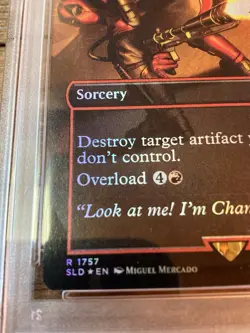 Vandalblast (1757) (Rainbow Foil) Secret Lair Drop Magic the Gathering PSA 9 - Image 2