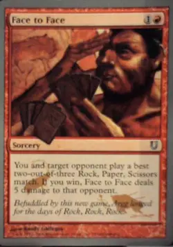 Face to Face - Unhinged: #76, Magic: The Gathering Nm R228 - Image 1