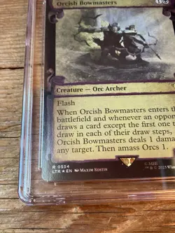 Orcish Bowmasters (Showcase Scrolls foil) - Universes Beyond: LTR MTG CGC 9 - Image 3