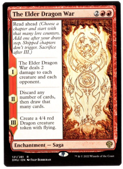 The Elder Dragon War 121/281 Rare Non Foil Dominaria United MTG Near Mint - Image 1