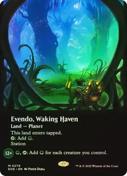 FOIL Evendo, Waking Haven (Borderless) M Edge of Eternities 279 NM - Image 1