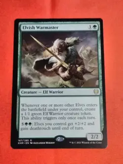 MTG Magic the Gathering - Elvish Warmaster (167/551) Kaldheim - Unplayed Mint+ - Image 1