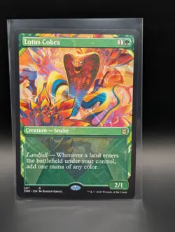 MTG - Lotus Cobra - BORDERLESS - Creature Snake - ZNR #307 - Rare - NM - Image 1