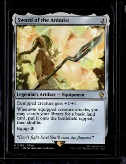 Sword of the Animist - 362 - FIC - NM - MTG Magic the Gathering - Image 1