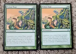 2x X2 Magic The Gathering 10th Edition Primal Rage #286/383 MTG TCG CCG Tenth - Image 1