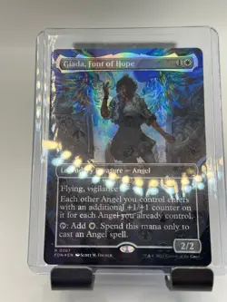 MTG, Giada, Font of Hope (Borderless) (Mana Foil) 367 NM Foundations Foil - Image 1