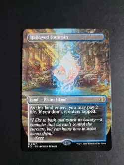 Hallowed Fountain (Borderless) Rare MTG Lorwyn Eclipsed - Image 1