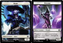 Hero (0006) / Wizard (0015) Double-Sided Token [Final Fantasy] MTG Magic - Image 3