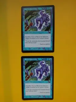 Magic the Gathering Card. Seal of Removal x2 Nemesis Enchantment 2 cards - Image 1