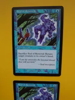 Magic the Gathering Card. Seal of Removal x2 Nemesis Enchantment 2 cards - Image 3