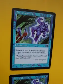 Magic the Gathering Card. Seal of Removal x2 Nemesis Enchantment 2 cards - Image 4