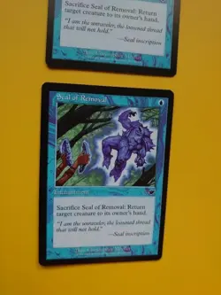 Magic the Gathering Card. Seal of Removal x2 Nemesis Enchantment 2 cards - Image 5