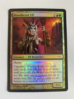 Bloodbraid Elf *FNM PROMO FOIL* 2010 MTG DCI NM/LP Limited Edition Combined Ship - Image 1