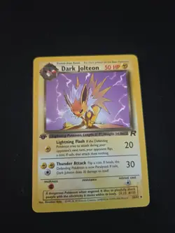 Pokemon Dark Jolteon TCG 1st Edition Non-Holo Card 38/82 - Image 1