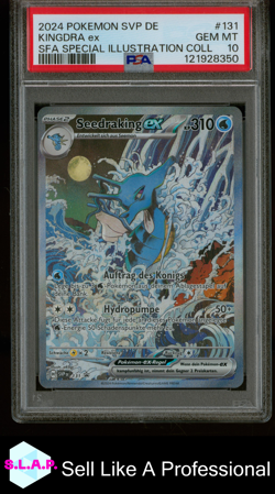KINGDRA EX SFA SPECI4L ILL COLL POKEMON GER SVP SV BLCK STR PRM 2024 131 PSA 10 - Image 1