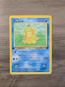 Pokemon TCG Psyduck 1st Edition Team Rocket 65/82 VLP - Image 1