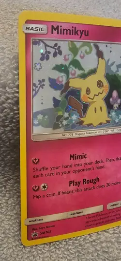 Pokemon Mimikyu Black Star Promo Holo SM163 - Image 2