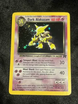 Dark Alakazam 1/82 Team Rocket Holo Rare LP Pokemon TCG - Image 1