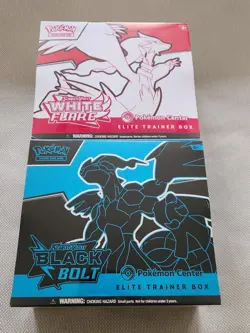 Pokemon Center Black Bolt and White Flare ETB (Both Sets SEALED) - Same Day Ship - Image 4