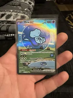 Mew EX 232/091 Sir Bubble Mew Paldean Fates SV Pokemon TCG Holo Full Art - Image 1