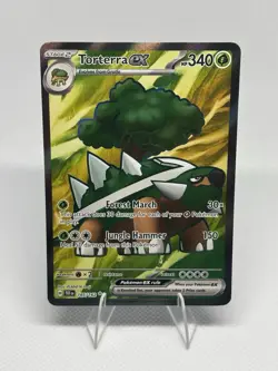 Torterra ex 185/162 Temporal Forces (TEF) NM Full Art Pokemon Card - Image 1