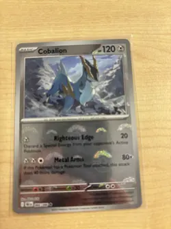 Cobalion Pokeball Reverse Holo Black Bolt 066/086, NM Pokemon Card - Image 1