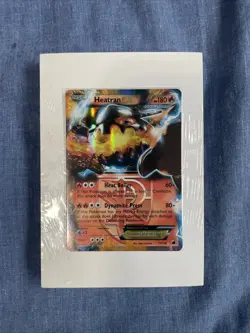 Pokemon TCG English Plasma Freeze Heatran EX Card 13/116 Holo - Image 1