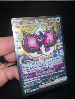 Pokemon TCG Pecharunt EX Prismatic Evolutions Special Illustration Mint 163/131 - Image 4