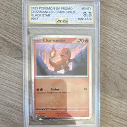 Pokemon Charmander Promo Holo AGS 9.5 SVP Black Star 047 Cosmos Scarlet & Violet - Image 1