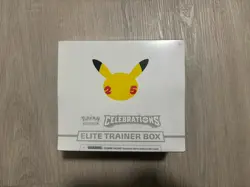 Dented Pokemon TCG: 25th Anniversary Celebrations Elite Trainer Box (2021) 820650809439 - Image 1