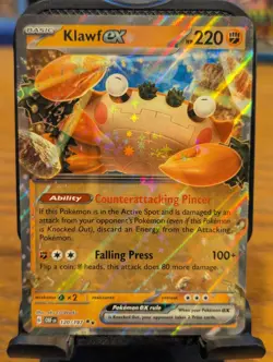 Pokemon TCG Obsidian Flames Klawf ex Double Rare Holo 120/197 - Image 1