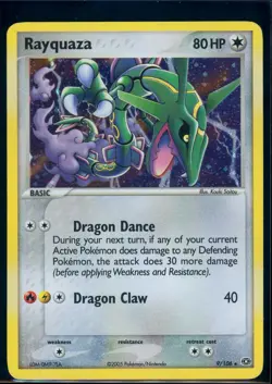 Pokemon EX EMERALD - #9/106 Rayquaza - Holo - ENG - Lightly Played - Image 1