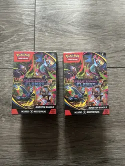 2X Pokemon TCG: Mega Evolution Phantasmal Flames Booster Bundle - 12 Packs!! - Image 1